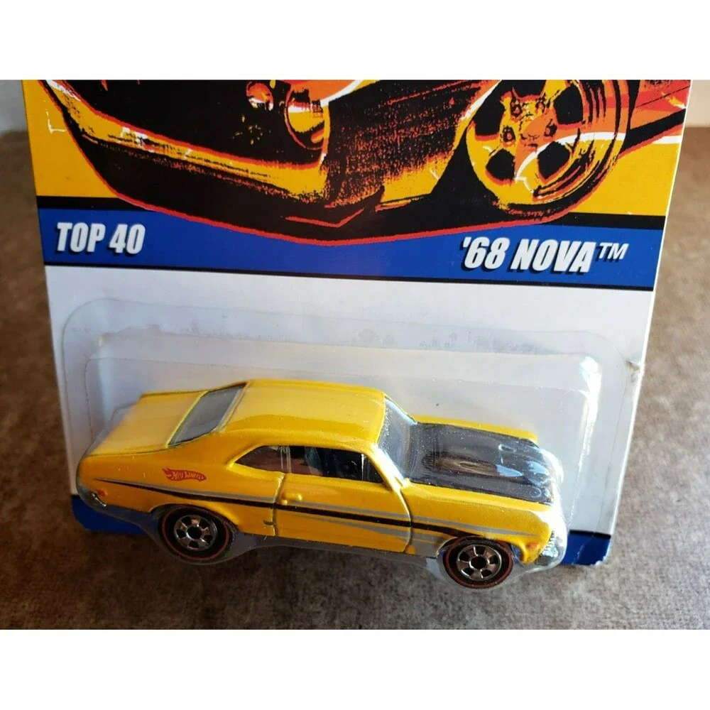 2008 Hot Wheels '68 CHEVY NOVA Pearl Yellow Since '68 Top 40 #13/40 1:64 RL2 5SP